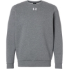 Custom Mens Team Icon Fleece Crew Pitch Grey Medium Heather/ White