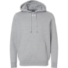 Custom Mens Team Icon Fleece Hooded Sweatshirt Mod Grey Light Heather/ White