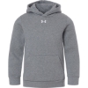Custom Youth Team Icon Fleece Hooded Sweatshirt Pitch Grey Medium Heather/ White