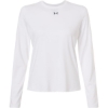 Custom Womens Team Vanish Long Sleeve T-Shirt White/ Pitch Grey
