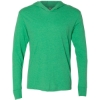 Custom Unisex Triblend Hooded Long Sleeve Pullover T-Shirt Envy