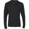 Custom Unisex Triblend Hooded Long Sleeve Pullover T-Shirt Vintage Black