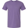 Custom Unisex Combed CVC T-Shirt Heather Deep Purple