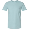 Custom Unisex Combed CVC T-Shirt Heather Ice Blue