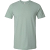 Custom Unisex Combed CVC T-Shirt Heather Light Sage