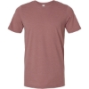 Custom Unisex Combed CVC T-Shirt Heather Mauve