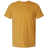 Custom Unisex Combed CVC T-Shirt Heather Mustard