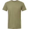 Custom Unisex Combed CVC T-Shirt Heather Olive Green