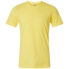 Custom Unisex Combed CVC T-Shirt Heather Yellow