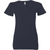 Custom Women’s Jersey Deep V-Neck Tee Navy