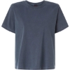Custom Womens Garment-Dyed Tee Washed Navy