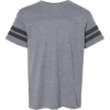 Custom Youth Football Fine Jersey Tee Granite Heather/ Vintage Smoke