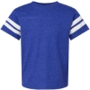 Custom Youth Football Fine Jersey Tee Vintage Royal/ White