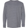 Custom Youth Fine Jersey Long Sleeve Tee Granite Heather