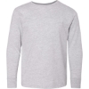 Custom Youth Fine Jersey Long Sleeve Tee Heather