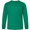 Custom Youth Fine Jersey Long Sleeve Tee Kelly