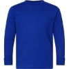 Custom Youth Fine Jersey Long Sleeve Tee Royal