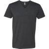 Custom Mens CVC V-Neck T-Shirt Charcoal