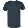 Custom Mens CVC V-Neck T-Shirt Midnight Navy