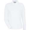 Custom Womens You-V Quarter-Zip Pullover White Glow
