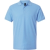 Custom Mens Pique Polo Cloud Blue