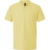 Custom Mens Pique Polo Light Yellow