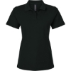 Custom Womens Pique Polo Black