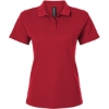 Custom Womens Pique Polo Red