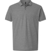 Custom Mens Tall Pique Polo Heather Granite