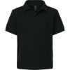 Custom Youth Pique Polo Black