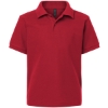 Custom Youth Pique Polo Red