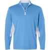 Custom Mens Pure 2.0 Quarter-Zip Team Light Blue/ White Glow