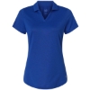 Custom Womens Icon Heather Polo Festive Blue Heather