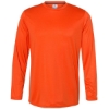 Custom Unisex Core Performance Long Sleeve T-Shirt Burnt Orange