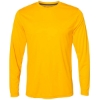 Custom Unisex Core Performance Long Sleeve T-Shirt Gold