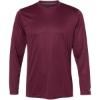 Custom Unisex Core Performance Long Sleeve T-Shirt Maroon