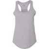 Custom Womens Gathered Racerback Tank Heather Grey