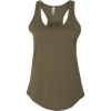 Custom Womens Gathered Racerback Tank Military Green