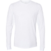 Custom Unisex Sueded Long Sleeve T-Shirt White