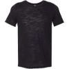Custom Women’s Relaxed Fit Vintage Slub Tee Solid Black Slub
