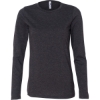 Custom Women’s Relaxed Jersey Long Sleeve Tee Dark Grey Heather