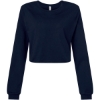Custom Womens FWD Fashion Crop Long Sleeve Tee Navy