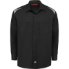 Custom Mens Long Sleeve Performance Team Shirt Black/ Smoke