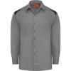 Custom Mens Tall Long Sleeve Performance Team Shirt Smoke/ Black