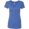 Custom Women’s Triblend Deep V-Neck T-Shirt Vintage Royal