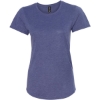 Custom Womens Softstyle® Triblend T-Shirt Heather Blue