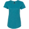 Custom Womens Softstyle® Triblend T-Shirt Heather Galapagos Blue