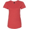 Custom Womens Softstyle® Triblend T-Shirt Heather Red