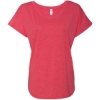 Custom Women’s Triblend Dolman T-Shirt Vintage Red