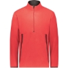 Custom Youth Eco Revive™ Polar Fleece Quarter-Zip Pullover Scarlet